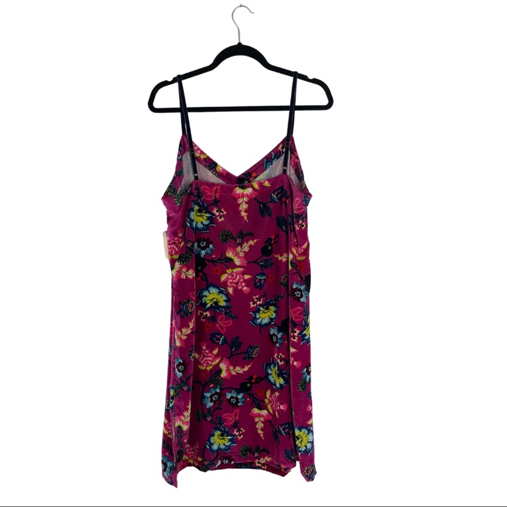 Anthropologie Women’s Shania Velvet Slip Mini Dress in Violet Size Large - Picture 2 of 7